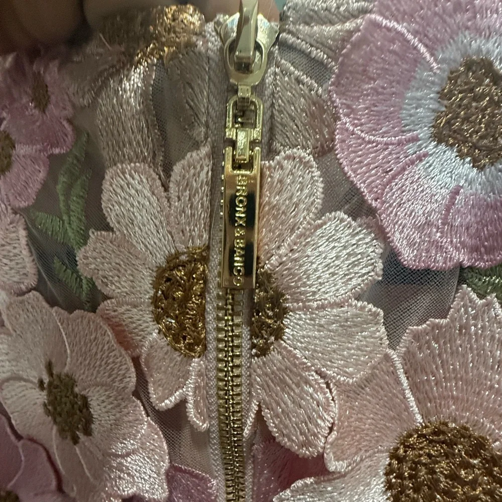 Bronx and Banco Jasmine Floral embroidery minidress - Picture 5 of 11